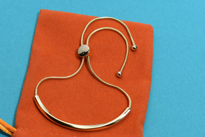 Natural pearl bracelet three piece set paired with smile bracelet and gold open hammer bracelet