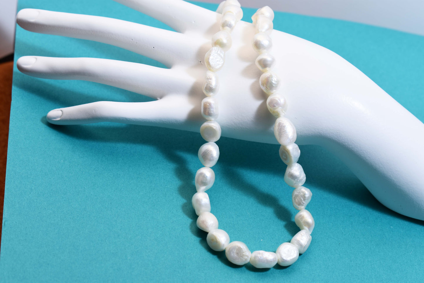 Natural Pearl Necklace Baroque Pearl Belt Extended Chain Length Adjustable Necklace