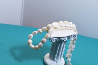 Natural Pearl Necklace Baroque Pearl Belt Extended Chain Length Adjustable Necklace