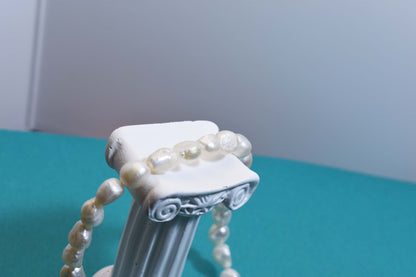 Natural Pearl Necklace Baroque Pearl Belt Extended Chain Length Adjustable Necklace