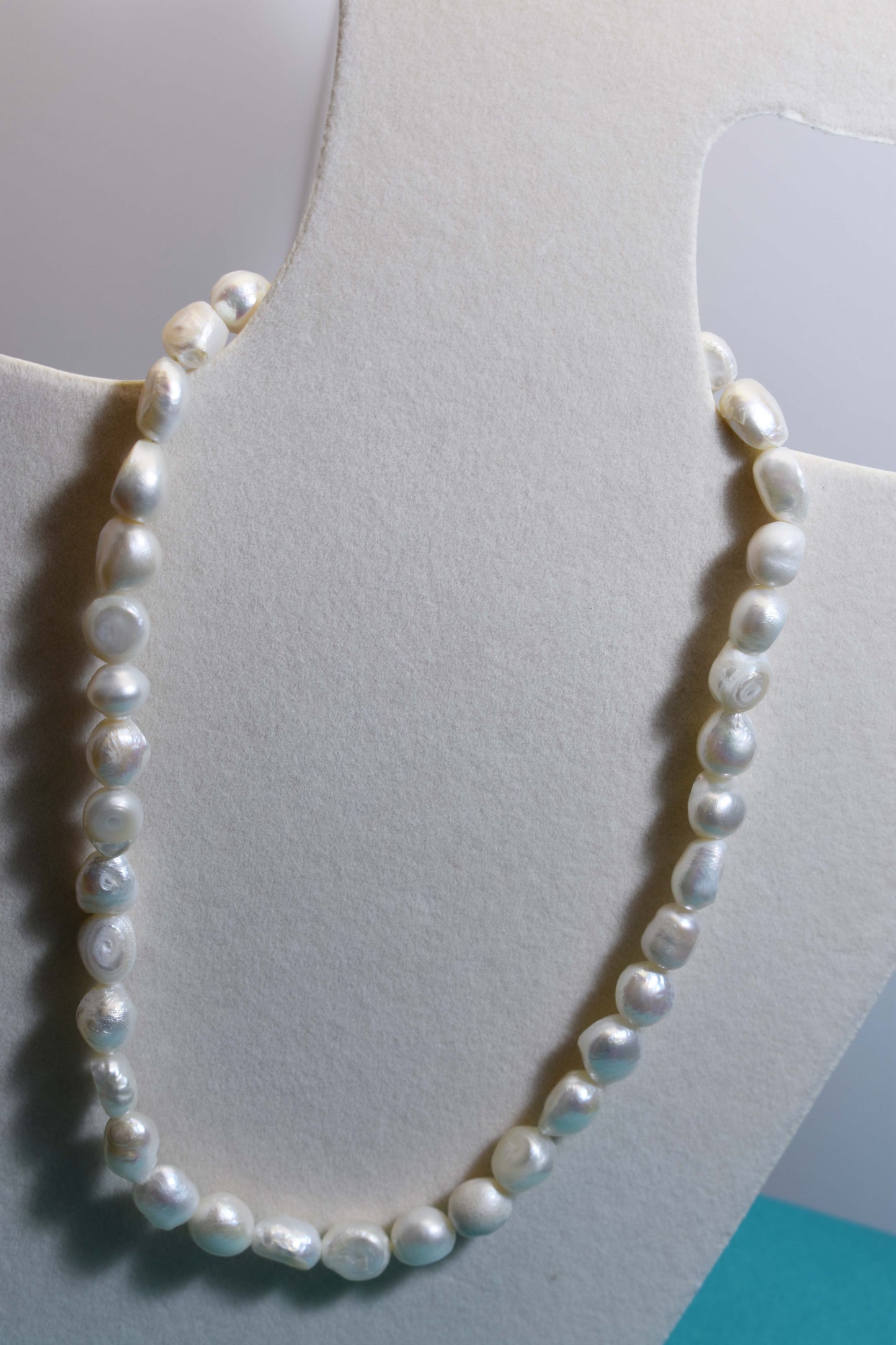 Natural Pearl Necklace Baroque Pearl Belt Extended Chain Length Adjustable Necklace