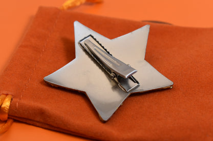 nature baroque pearl Five pointed star starfish hair clip design